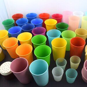 Lot of Vintage Tupperware 45+ Pieces READ DESCRIPTION FOR DETAILS